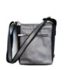 Leder-Tasche grau. Format A5. Schweiz. 100% made in Switzerland