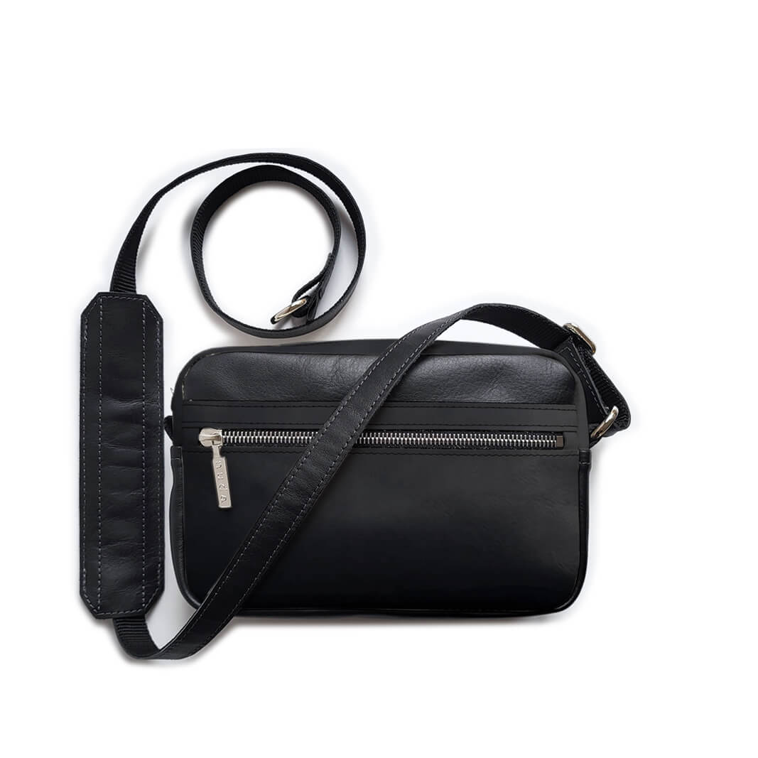 Mini Bag "Fritz" Leder Schwarz Tasche / Minirucksack Mini Bag "Fritz" Leder Schwarz Tasche / Minirucksack