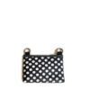 Necessaire Julietta aus wasserfestem Blachen, bedruckt mit weissen Punkten auf schwarz