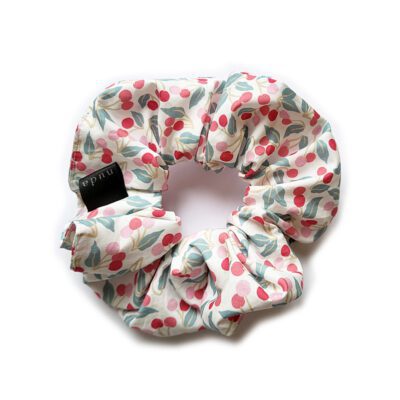 Scrunchie hübsche Kirschen in Weiss Rot