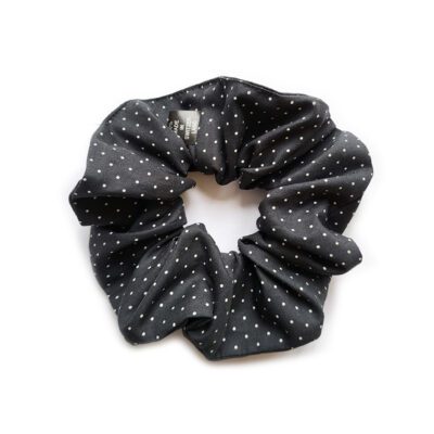 Scrunchie Puenktli auf Anthrazit